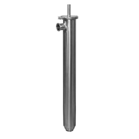 Steel & O'Brien 1" w/1/4" Perf. Strainer - Side In., Short Nrw/Clamp Ends, 316SS KED01000-316